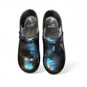 Dansko Women’s Black Leather Professional Clogs Size 38 EU (7.5–8 US) Comfort Wo